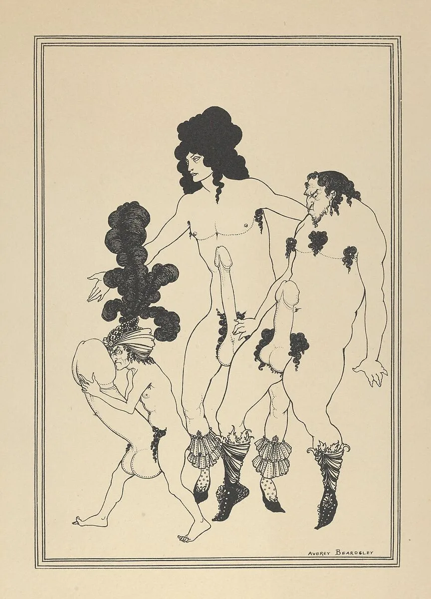 The Lacedemonian Ambassadors, for "The Lysistrata of Aristophanes" — Aubrey Vincent Beardsley|Aristophanes