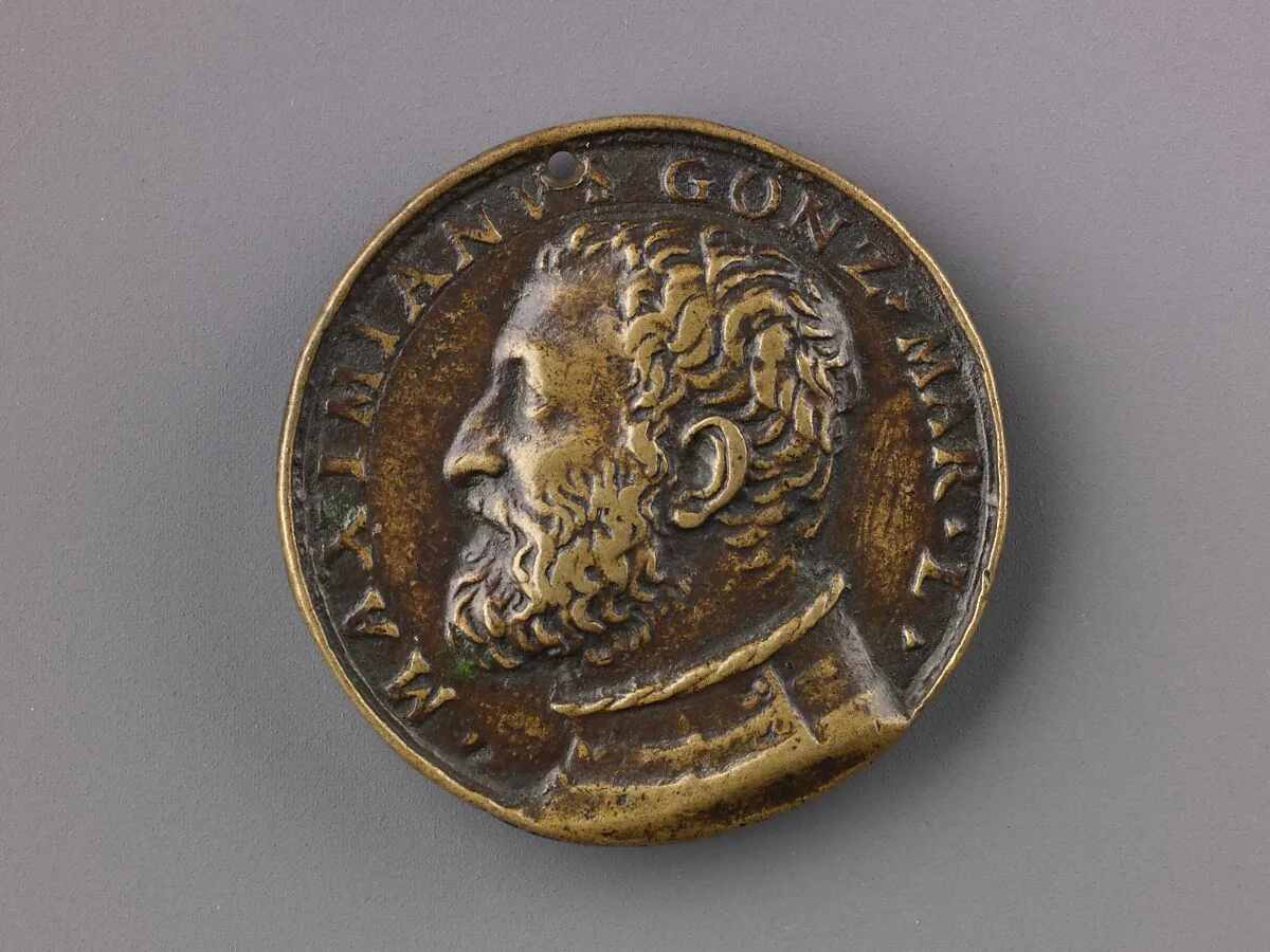 Medal: Bust of Massimiano Gonzaga — Pastorino de Pastorini