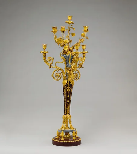 Pair of seven-light candelabra (candélabres or girandoles)