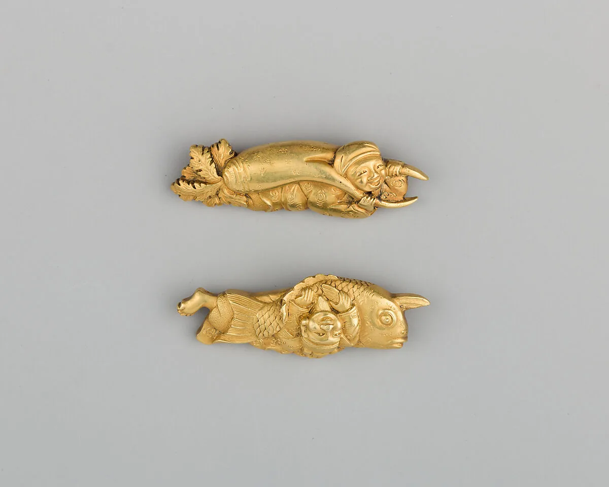 Pair of Sword-Grip Ornaments (Menuki) — Unknown