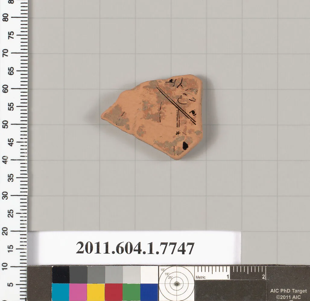 Terracotta fragment of a kylix (drinking cup) — Unknown