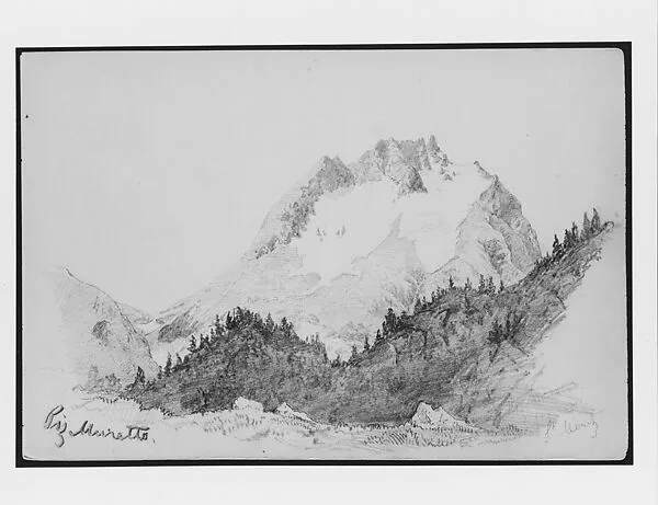 Piz Muretto, St. Moritz (from Switzerland 1869 Sketchbook) — John Singer Sargent