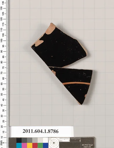 Terracotta fragment of a kylix (drinking cup)
