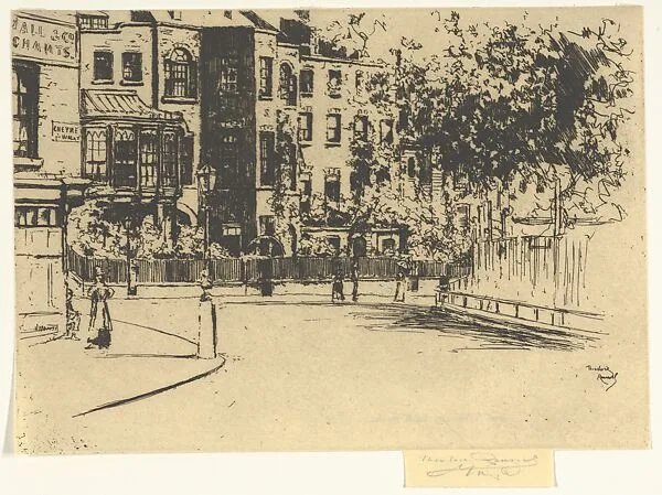 The Corner of Cheyne Walk, Chelsea — Théodore Roussel