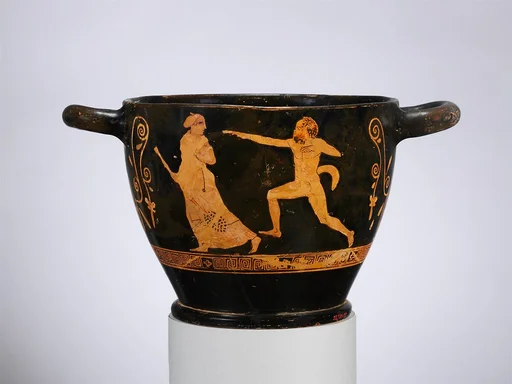 Terracotta skyphos (deep drinking cup)