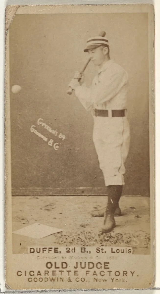 Charles Edward "Charlie" Duffee, 2nd Base, St. Louis Browns, from the Old Judge series (N172) for Old Judge Cigarettes — Goodwin & Company