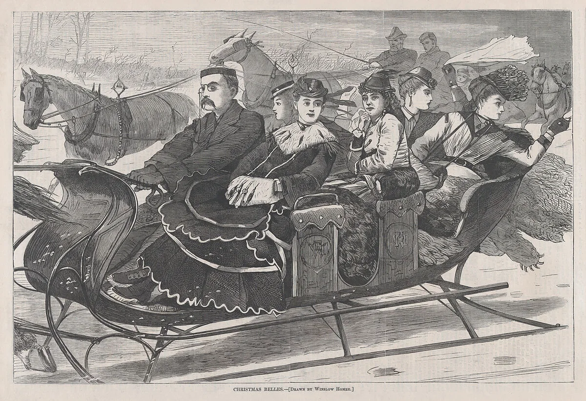 Christmas Belles (from "Harper's Weekly," Vol. XIII) — Winslow Homer|Harper's Weekly|Harper & Brothers