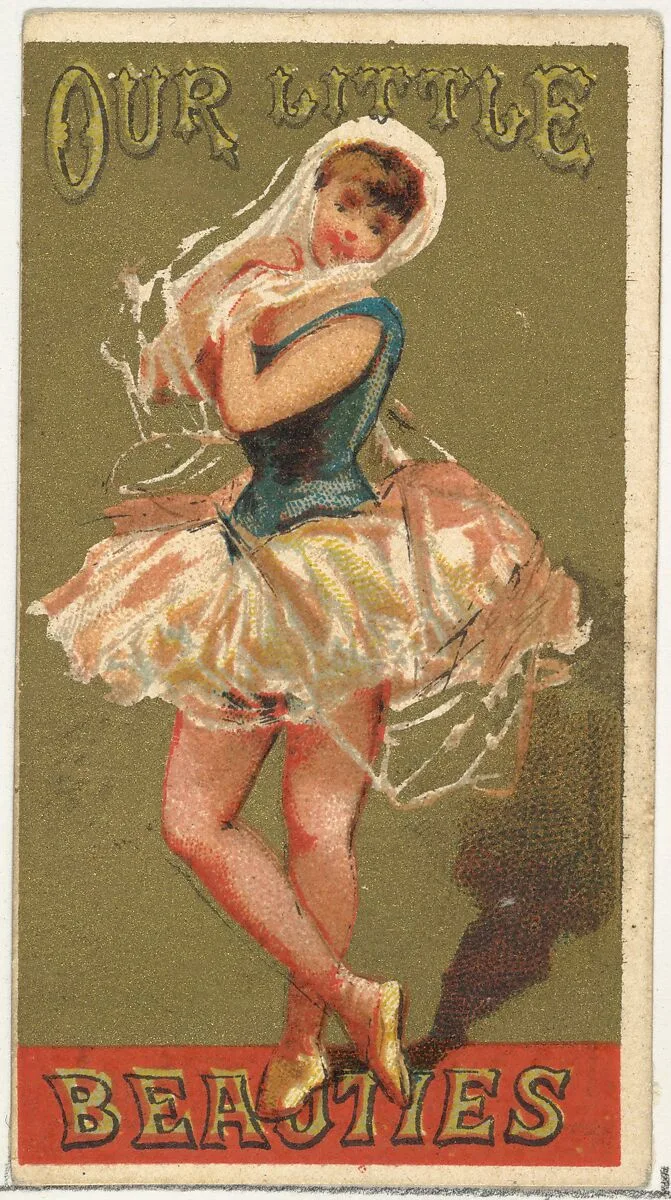 From the Girls and Children series (N58) promoting Our Little Beauties Cigarettes for Allen & Ginter brand tobacco products — Allen & Ginter
