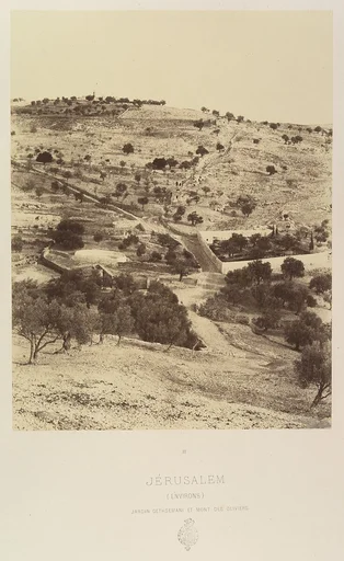 Jérusalem. (Environs) Jardin Gethsemani et Mont des Oliviers