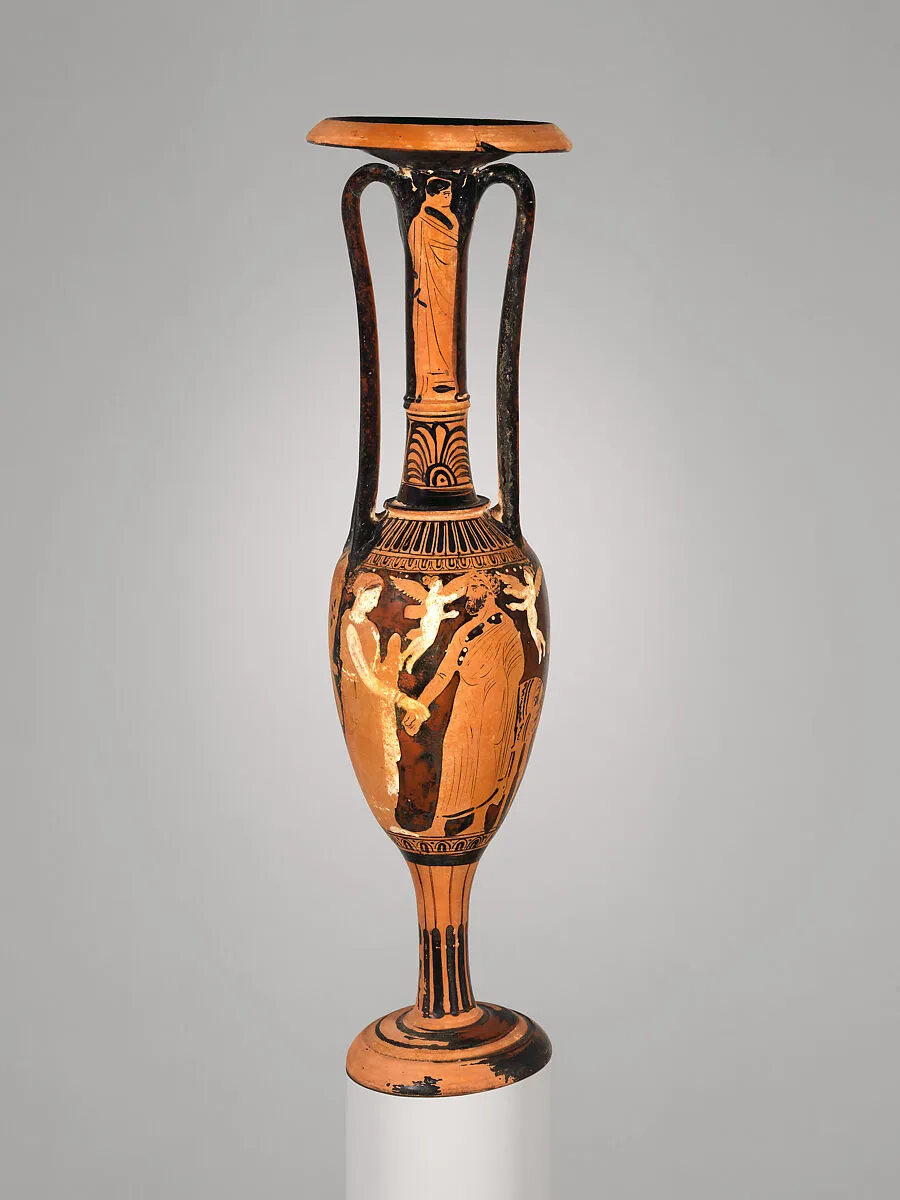 Terracotta loutrophoros (ceremonial vase for water) — Unknown