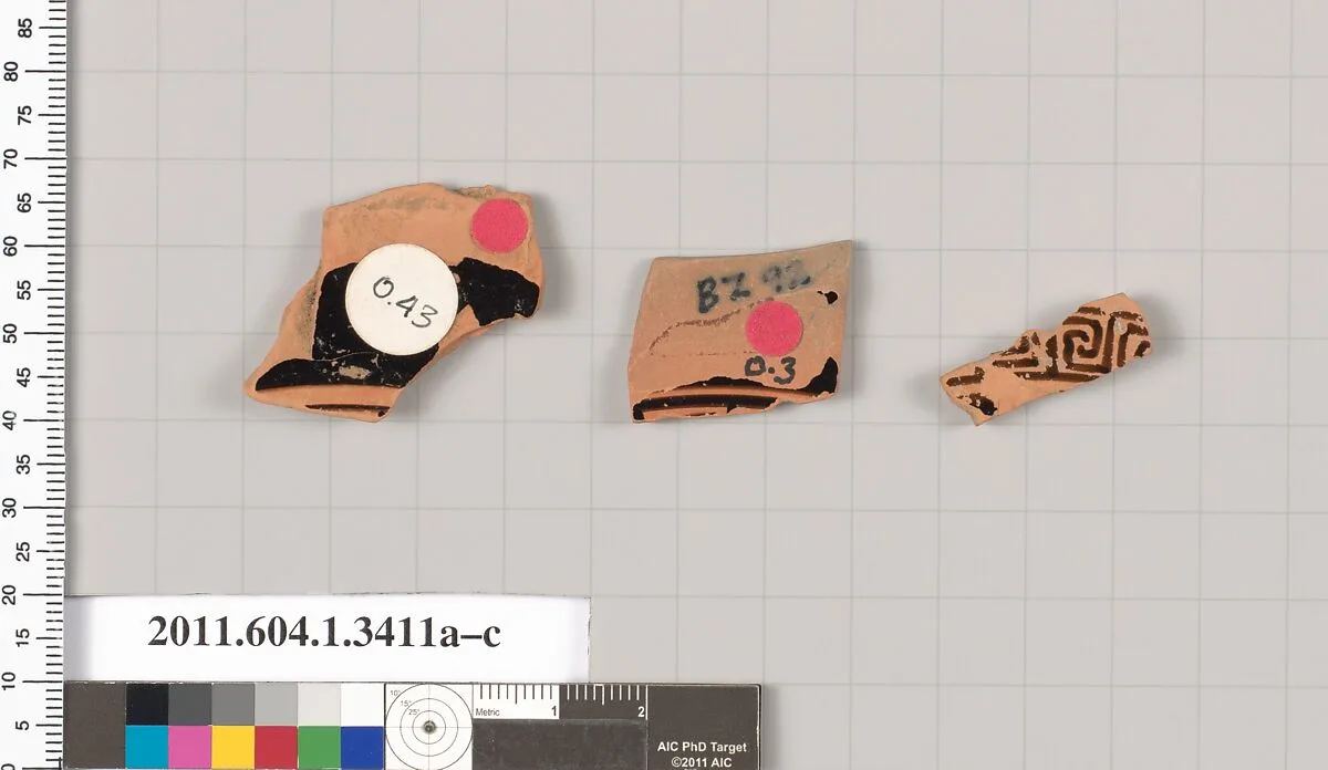 Terracotta fragments of kylikes (drinking cups) — Unknown