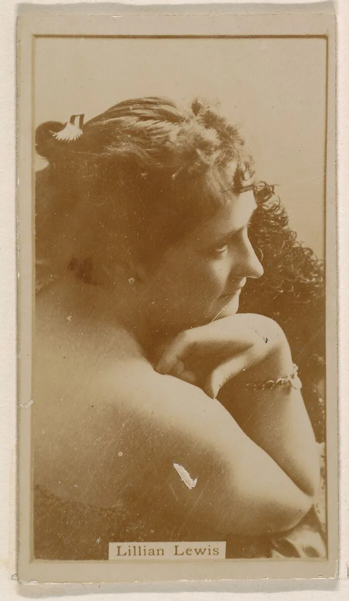 Lillian Lewis, from the Actresses series (N245) issued by Kinney Brothers to promote Sweet Caporal Cigarettes — Kinney Brothers Tobacco Company