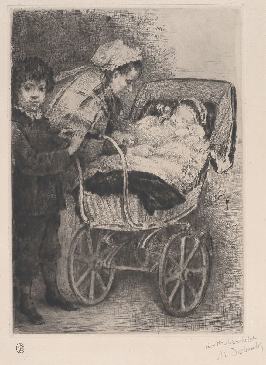 La Sortie de bébé — Marcellin Desboutin