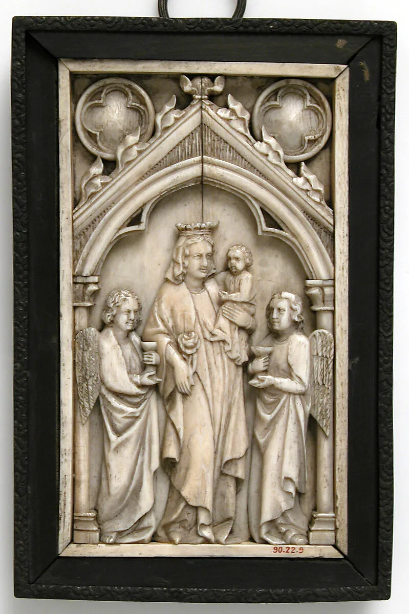 Panel with Virgin and Child with Angels — Unknown