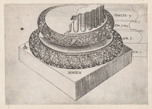 Speculum Romanae Magnificentiae: Ionic base