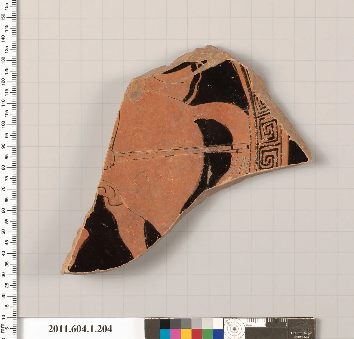 Terracotta fragment of a kylix (drinking cup) — Unknown