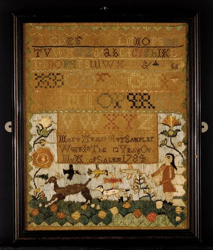 Embroidered sampler