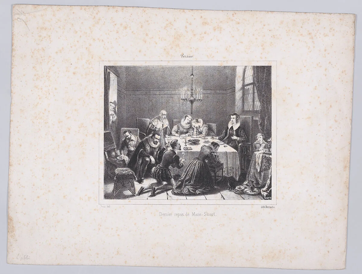 The last meal of Mary, Queen of Scots — Mary, Queen of Scots|Bertauts|Henri Auguste Calixte César Serrur|Charles Bour