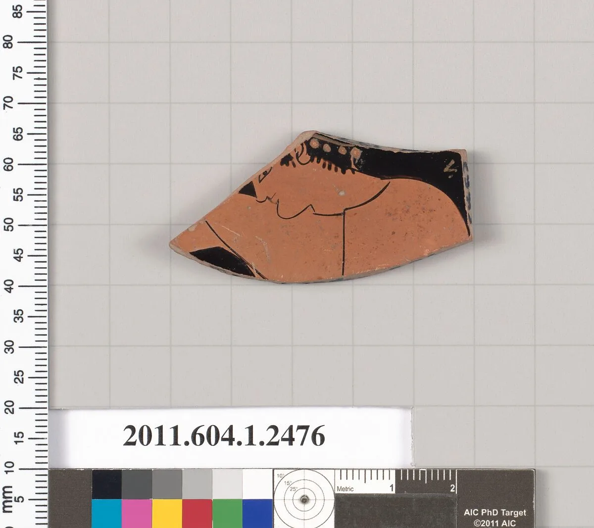 Terracotta fragment of a kylix (drinking cup) — Unknown