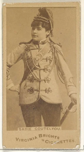 Sadie Cortelyou, from the Actors and Actresses series (N45, Type 1) for Virginia Brights Cigarettes