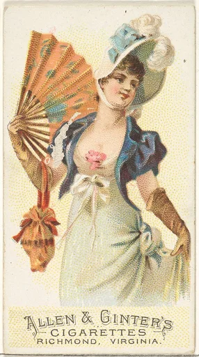 Plate 7, from the Fans of the Period series (N7) for Allen & Ginter Cigarettes Brands