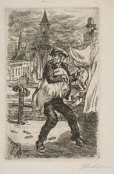 Stealing the Wash — John Sloan