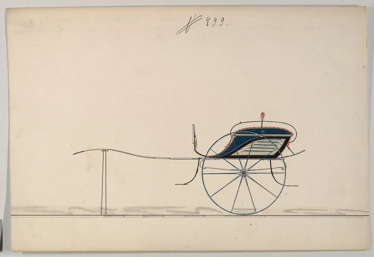 Design for Cart/Gig, no. 899 — Brewster & Co.