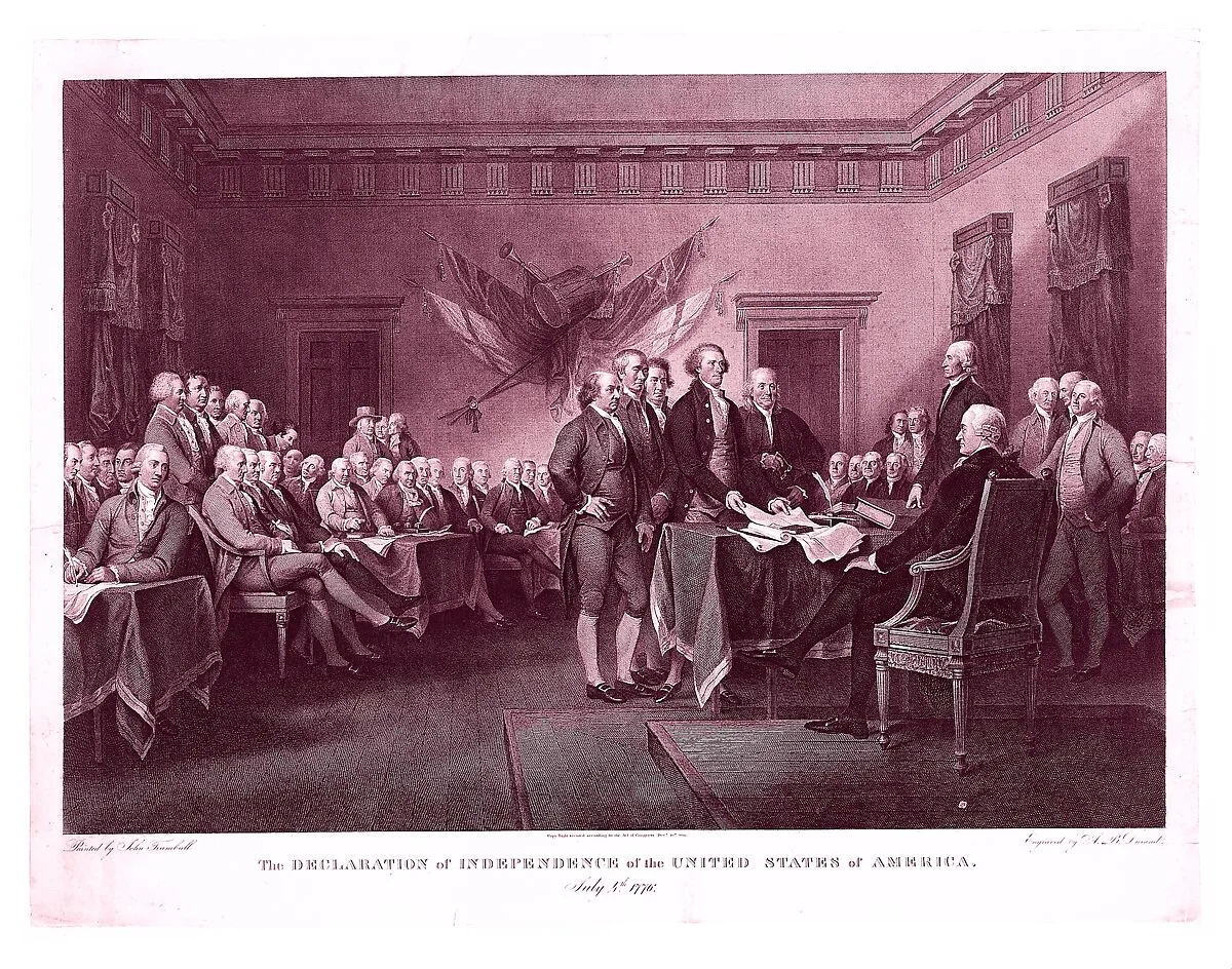 The Declaration of Independence, July 4, 1776 — Asher Brown Durand|John Trumbull
