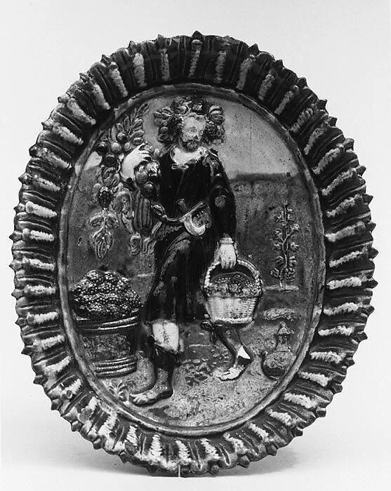 Dish with Allegory of Autumn — Bernard Palissy