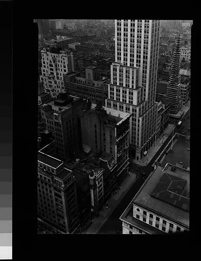 [Cityscape with "Step-Back" Building, From High Elevation, New York City]