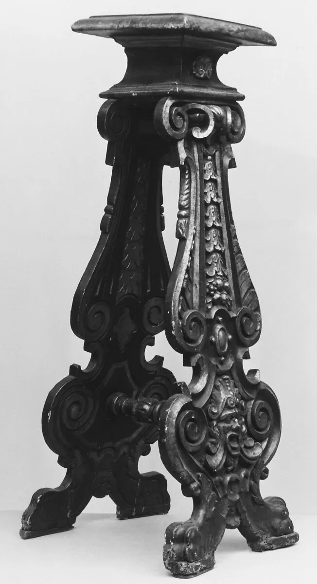 Pedestal (one of a pair) — Unknown