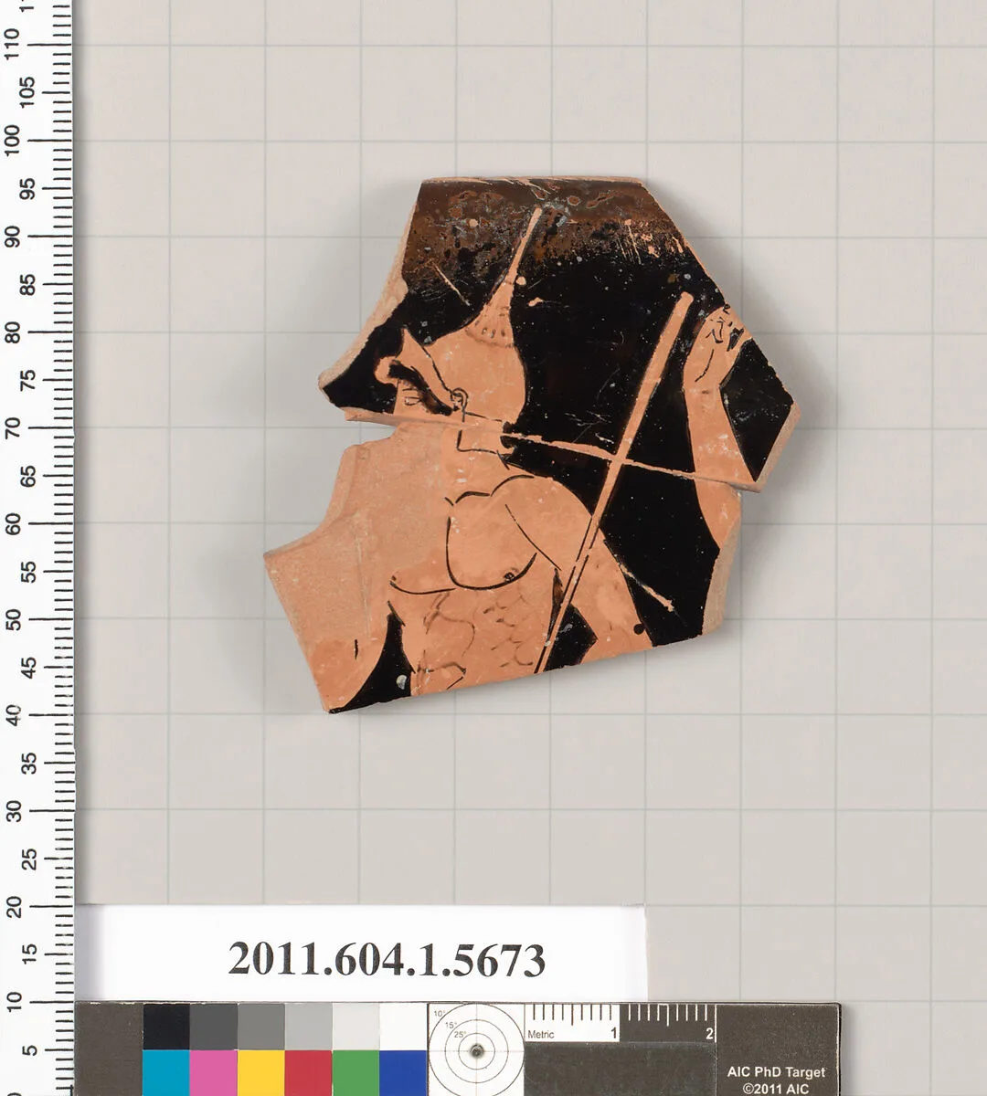 Terracotta rim fragment of a kylix (drinking cup) — Unknown