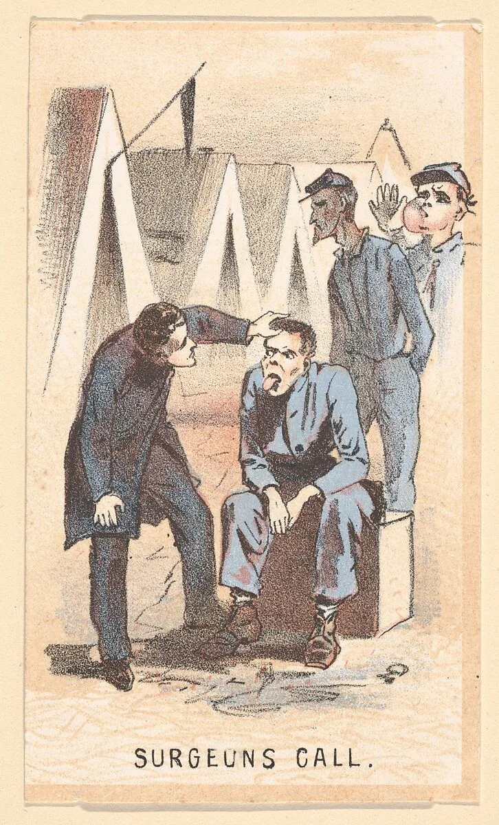 Life in Camp, Part 1: Surgeon's Call — Winslow Homer|Louis Prang & Co.