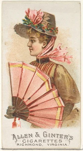 Plate 19, from the Fans of the Period series (N7) for Allen & Ginter Cigarettes Brands
