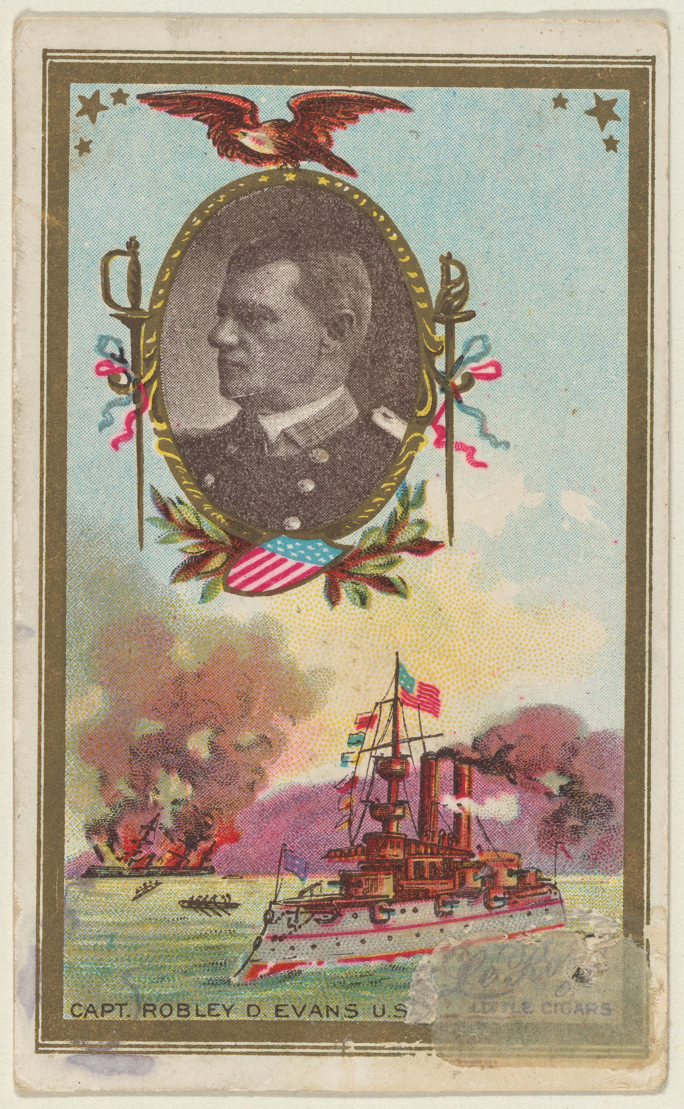 Captain Robley D. Evans, U.S. Navy, from the "Generals" series (T63), issued by LeRoy Little Cigars — LeRoy Little Cigars