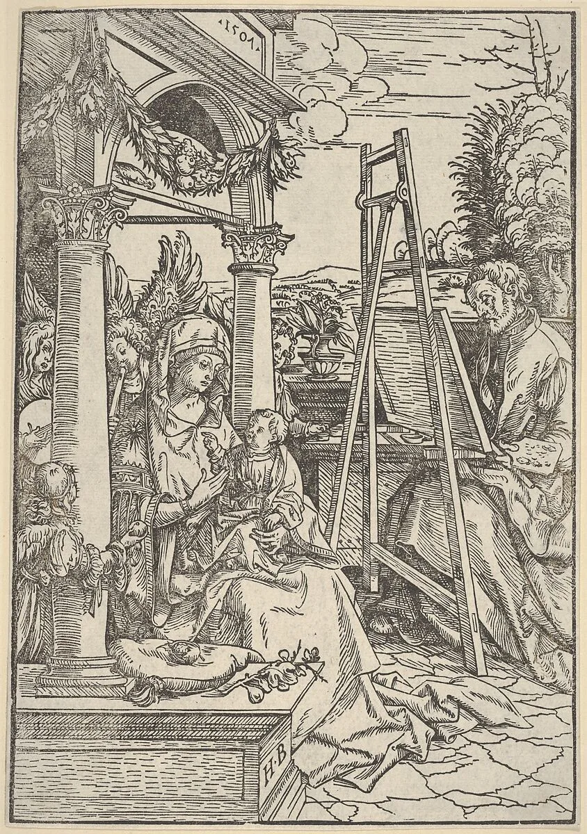 Saint Luke Painting the Virgin — Hans Burgkmair