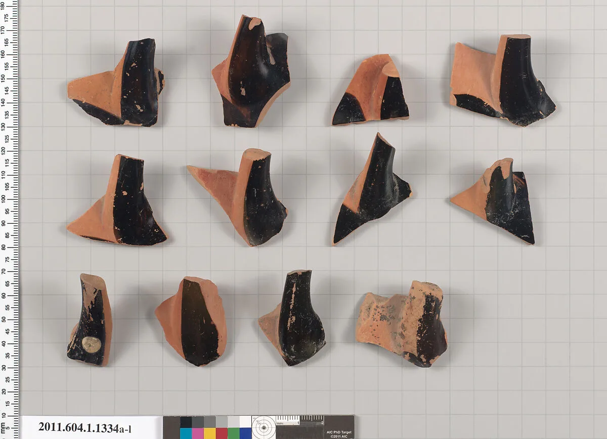 Terracotta fragments of kylikes (drinking cups) — Unknown