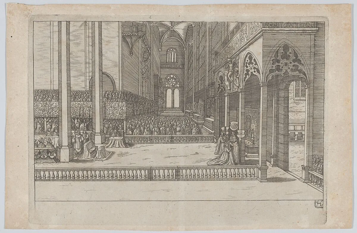 Plate H: Election and Coronation of Emperor Maximilian II — Johann Bringern|Willhelm Hoffmans|Anonymous, German, 17th century