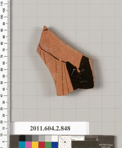 Terracotta fragment of a bell-krater (bowl for mixing wine and water)