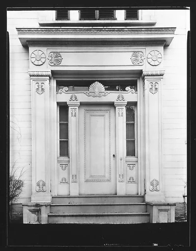 [Greek Revival Doorway with Acanthus Trim]