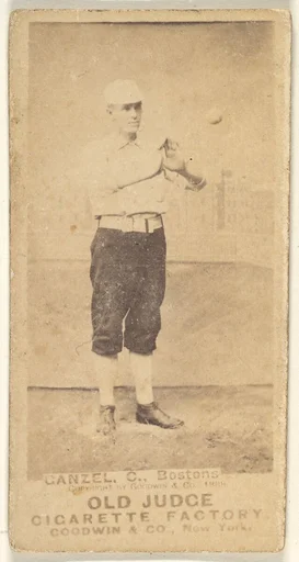 Ganzel, Catcher, Boston, from the Old Judge series (N172) for Old Judge Cigarettes