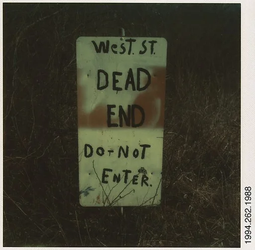 [Sign: "West St. Dead End"]