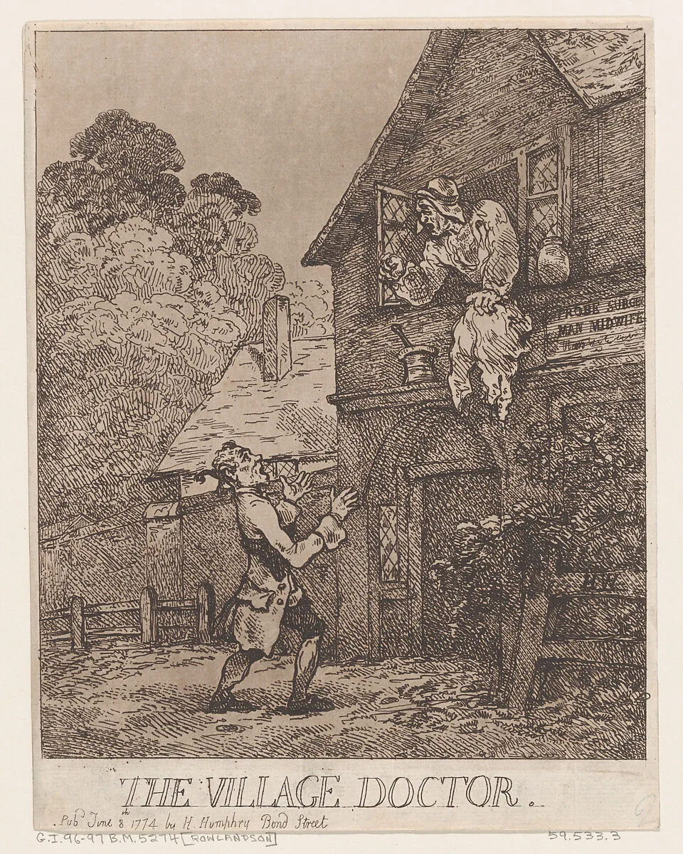 The Village Doctor — Thomas Rowlandson|Hannah Humphrey|Henry Wigstead