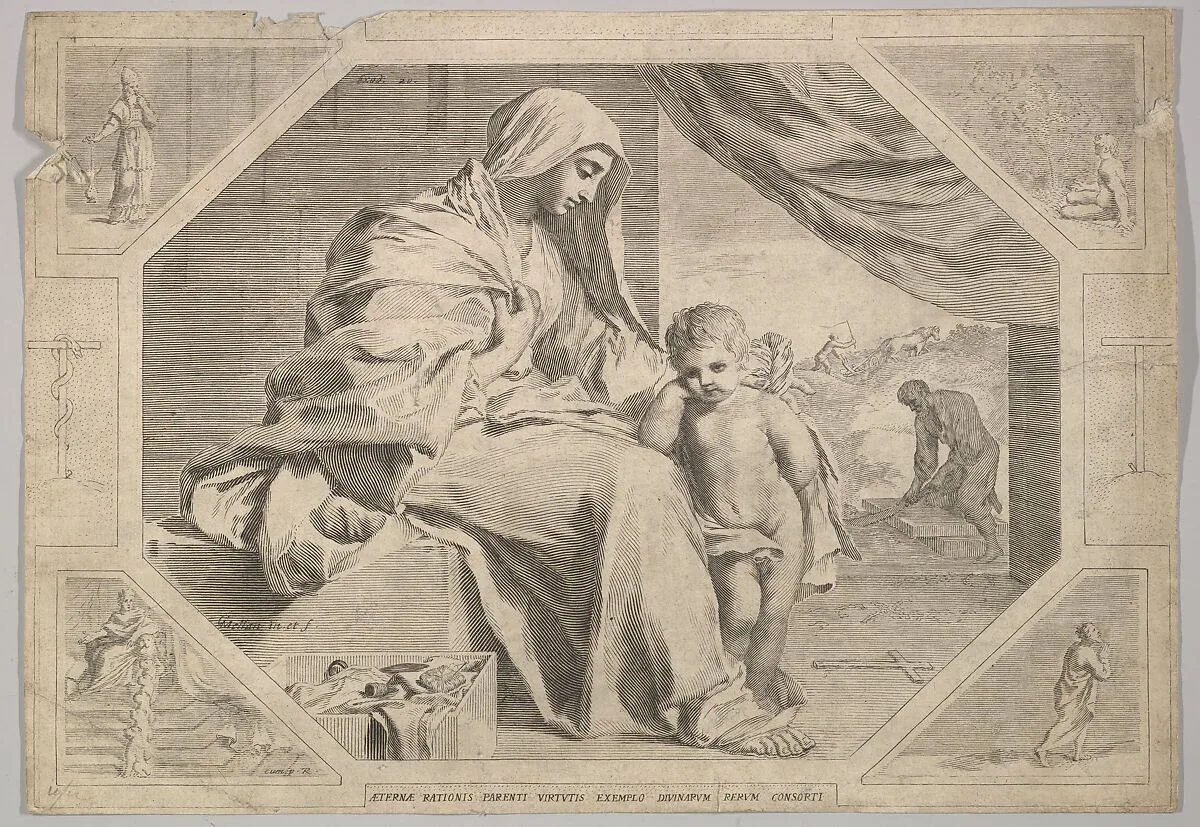Holy Family — Claude Mellan