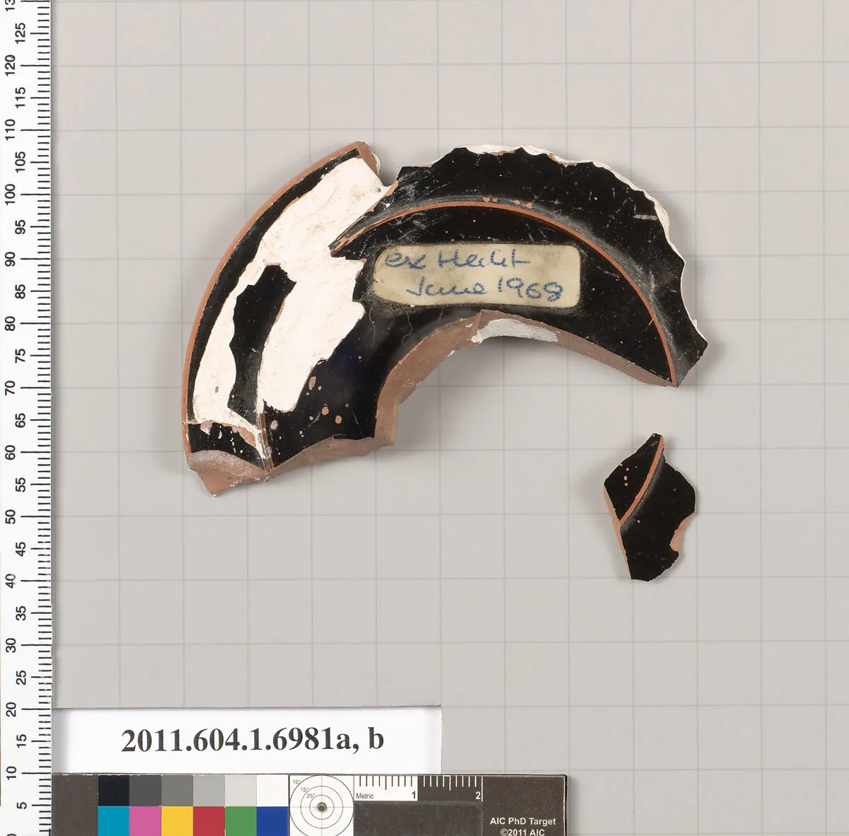 Terracotta fragments of a kylix (drinking cup) — Unknown