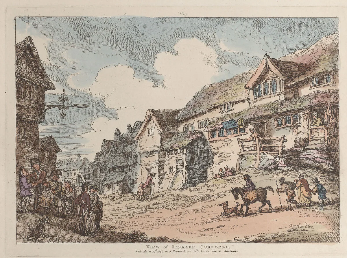 View of Liskard, Cornwall — Thomas Rowlandson