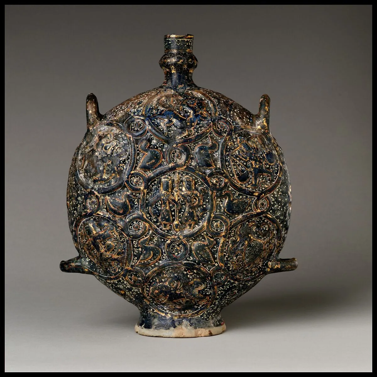 Flask with Zodiac Medallions — Unknown