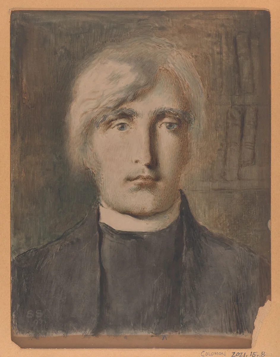 Portrait of a Cleric — Simeon Solomon