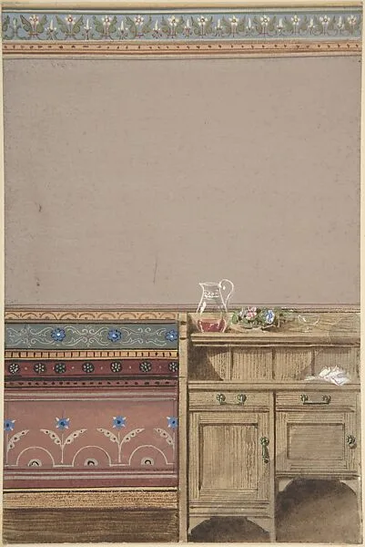 Elevation of a Dining Room Wall with Sideboard — John Dibblee Crace|John Gregory Crace