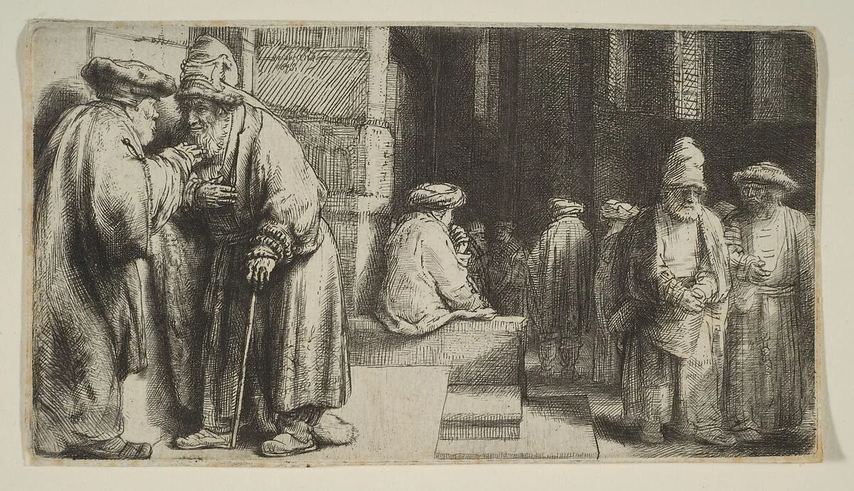 The Synagogue — Rembrandt (Rembrandt van Rijn)
